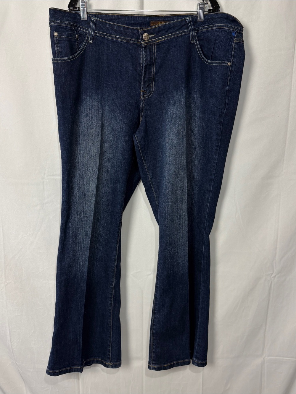 Southpole Jeans Women’s Plus Size 24 Blue Stretch Bootcut McBling Pocket